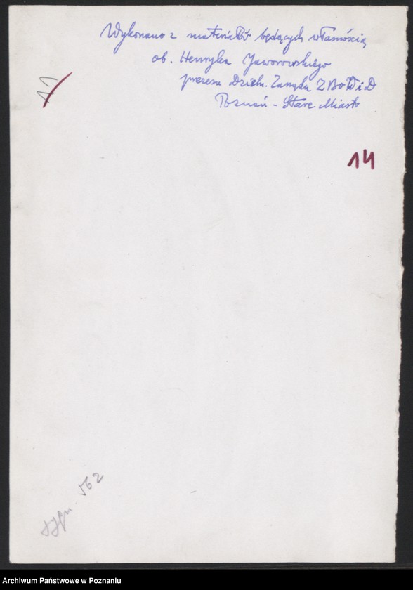 Obraz 16 z jednostki "Materiały dotyczące Powstania Wielkopolskiego."