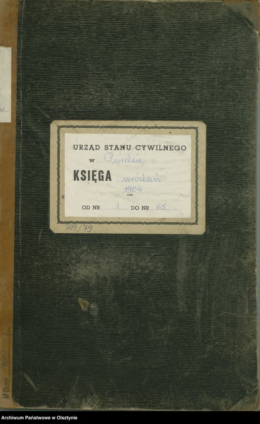 image.from.unit.number "Geburts-Haupt-Register Nr 1 - 65"