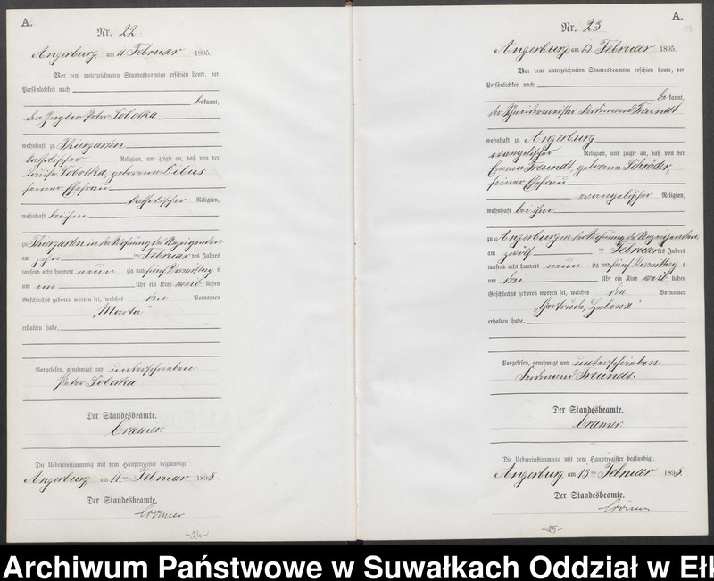 image.from.unit.number "Geburts-Neben-Register des Preussischen Standes-Amtes Angerburg Kreis Angerburg"