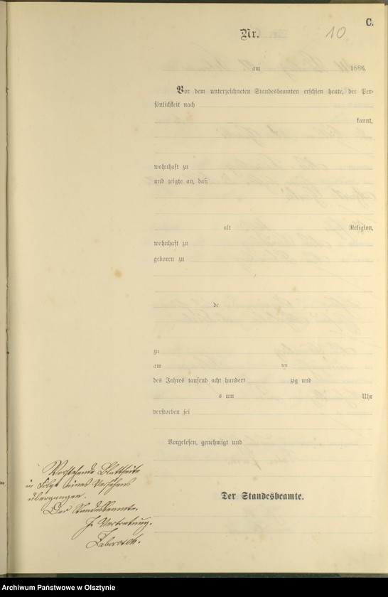 image.from.unit.number "Sterbe-Haupt-Register Nr 1 - 71"