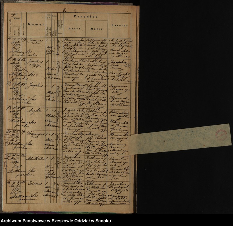 image.from.unit.number "Księga urodzeń dla miejscowości Targowiska"