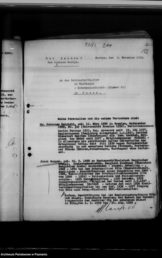 Obraz 16 z jednostki "Personalakten der Landräte und deren Vertreter"