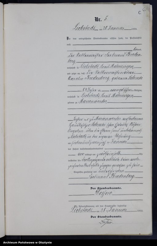 image.from.unit.number "Sterbe-Neben-Register Nr 1 - 49"