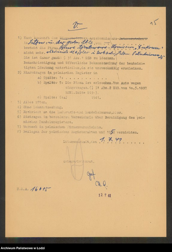 Obraz 17 z jednostki "Majzler i Urbach- Biuro Agenturowo-Komisowe "Cukrum""