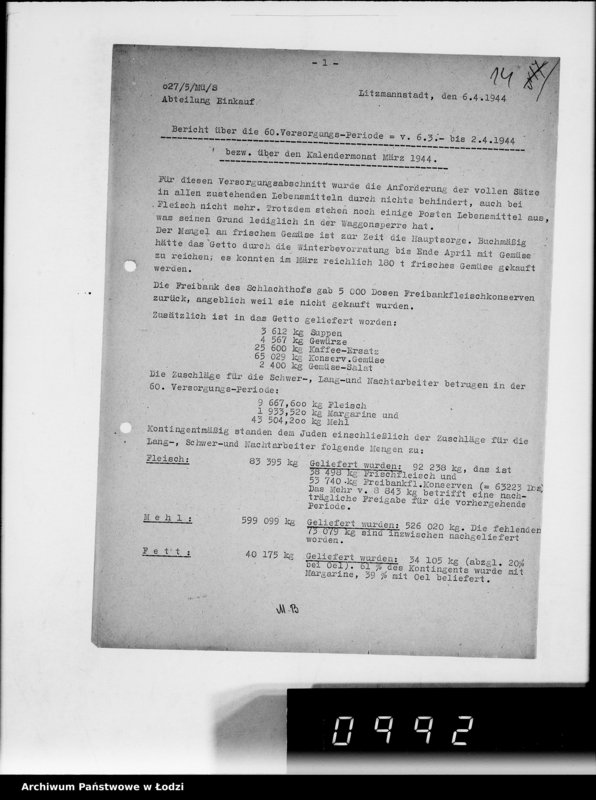 Obraz 18 z jednostki "Monatsberichte [Wydziałów G.V. Plan rozmieszczenia zakładów przemysłowych w Getcie według liczby robotników]"