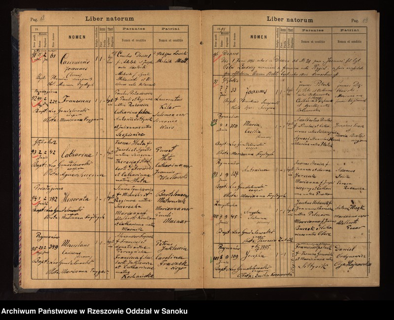 image.from.unit.number "Księgi metrykalne urodzeń, małżeństw i zgonów miejscowości z Parafii Rzymsko-katolickiej w Rymanowie (Rymanów, Posada Dolna, Posada Górna, Głebokie, Sieniawa, Zmysłówka, Deszno, Ladzin, Wróblik Królewski i Szlachecki-pojedyncze wpisy)"