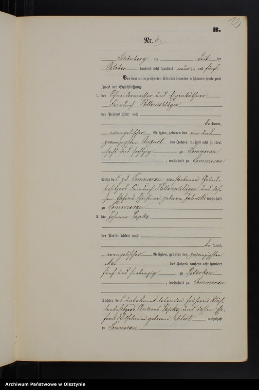 image.from.unit.number "Heiraths-Neben-Register Nr 1 - 19"