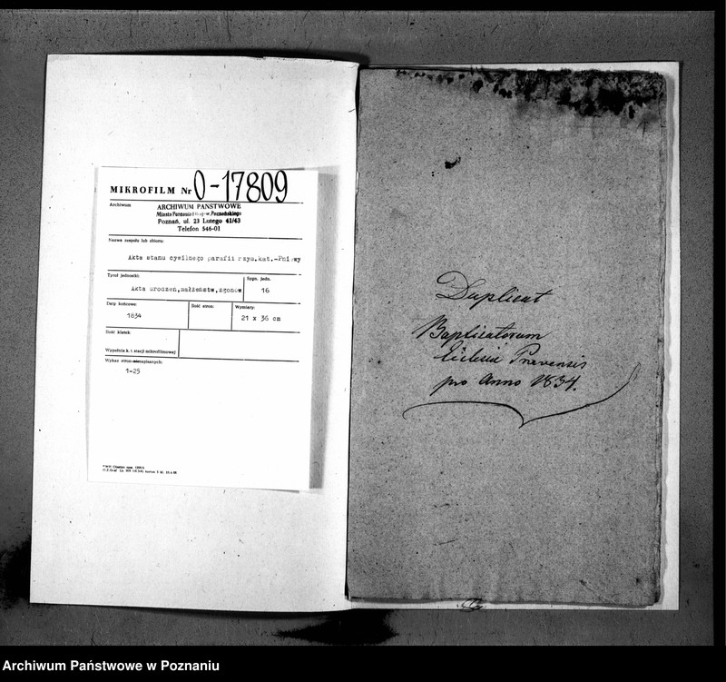Obraz 3 z jednostki "Duplicat baptisatorum, copulatorum, mortuorum"