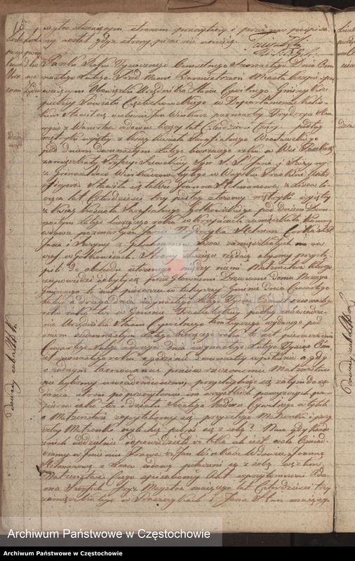 image.from.unit.number "Księga [akt] małżeństw gminy Krzepickiej na rok 1816"