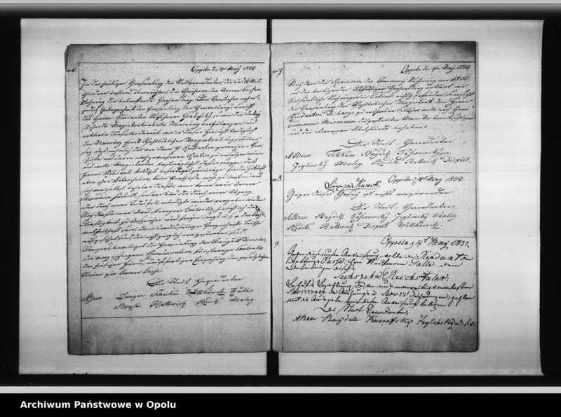 Obraz 8 z jednostki "Beschlussbuch der Stadtverordneten von Oppeln. Lit. D."