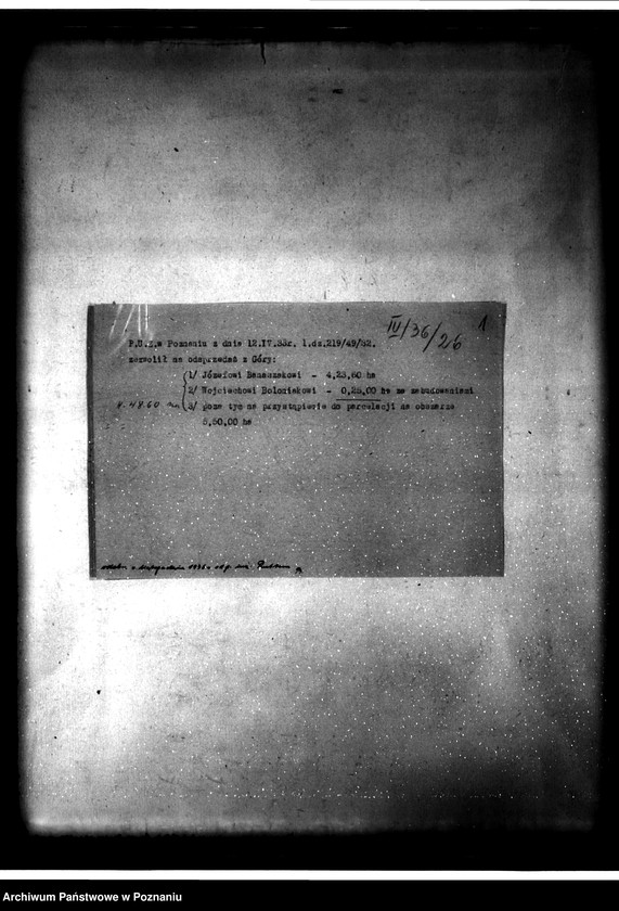 Obraz 5 z jednostki "/Parcelacja prywatna majątku Góra-Parzęczew powiat jarociński"