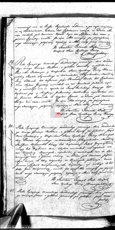 image.from.unit.number "Akta Zeszłych Gminy Krasnopolskiey R-ku 1821. Powiat Seyneński Województwa Augstowskiego."