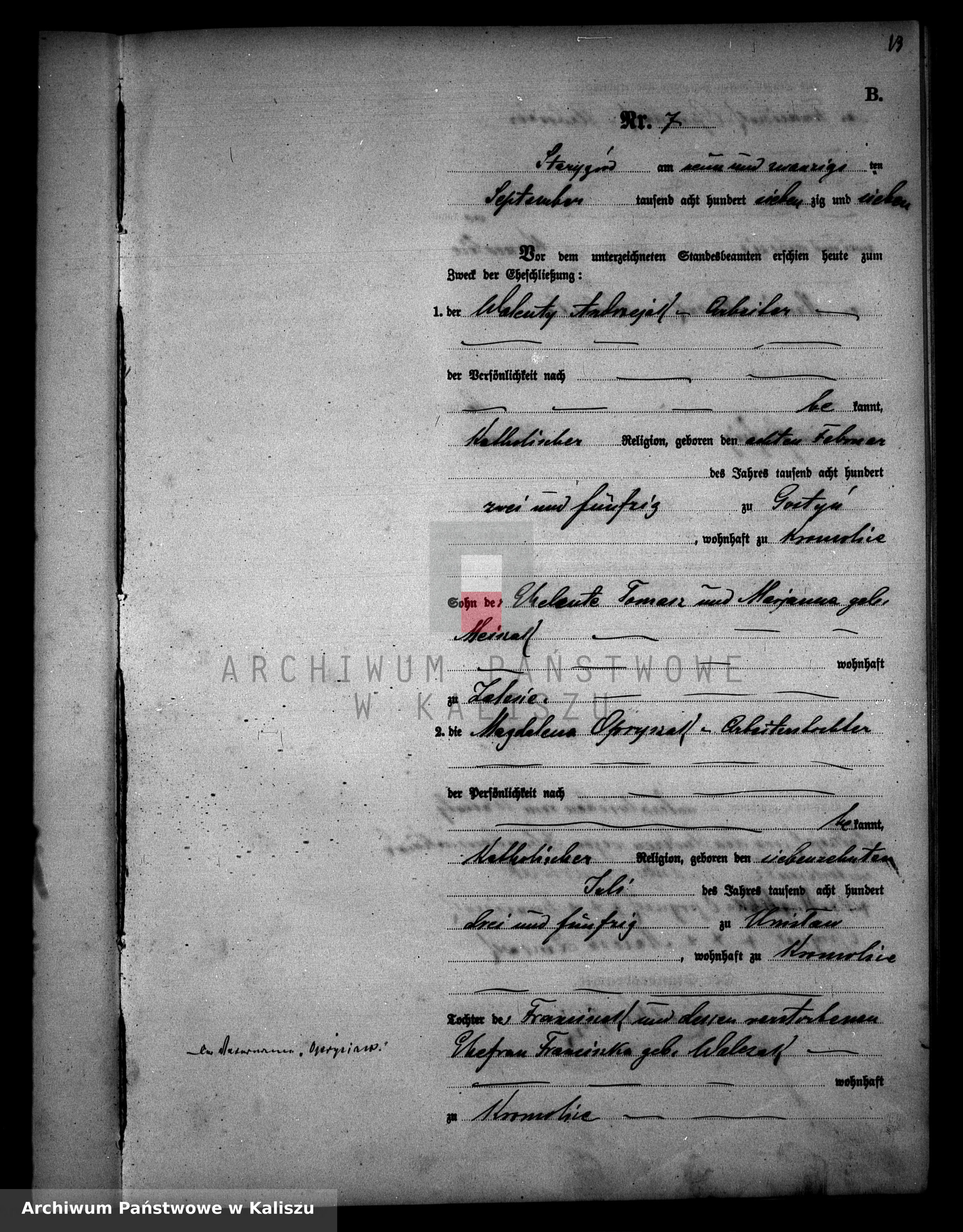 Skan z jednostki: [Księga małżeństw]