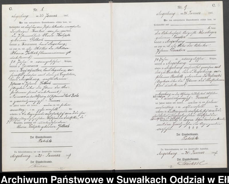 image.from.unit.number "Sterbe-Neben-Register des Preussischen Standes-Amtes [Angerburg] Kreis [Angerburg]"