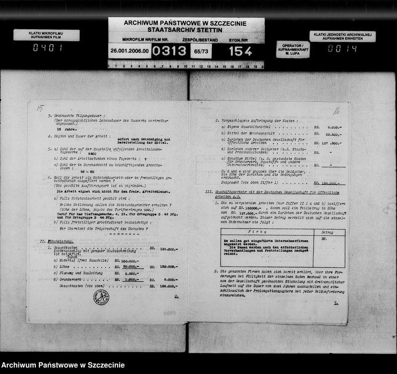 Obraz 15 z jednostki "Arbeitsbeschaffungsprogramm - Strassenausbau, vol. I spec."