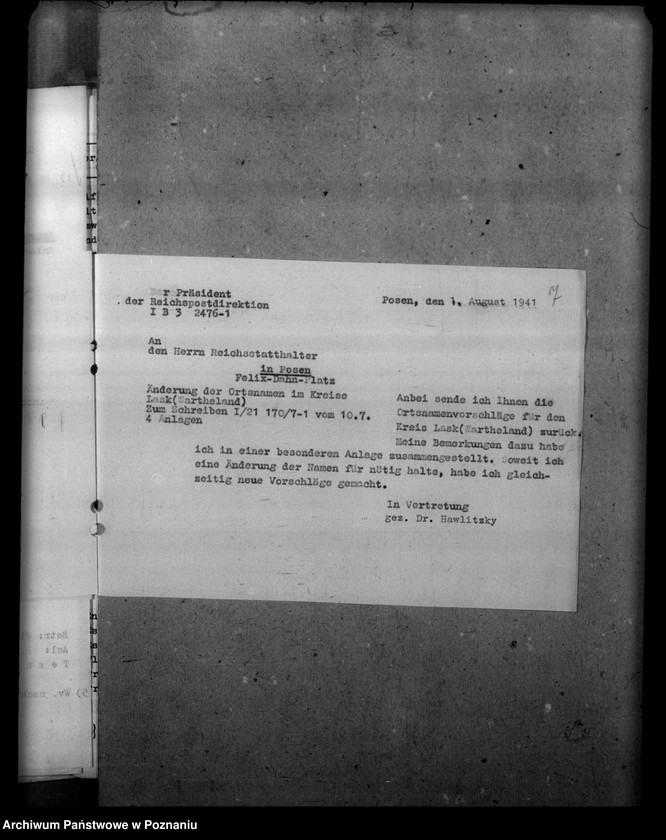 Obraz 11 z jednostki "Ortsnamenänderung - Kreis Lask (Łask)"