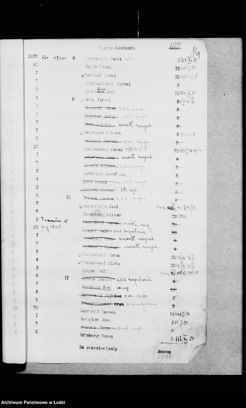 Obraz 18 z jednostki "Rejestr poborczy"