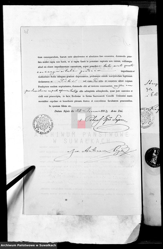 image.from.unit.number "Dokumenty k aktam brakosočetavšichsja Liškovskago Rimsko- katoličeskago Prichoda za 1883 god"