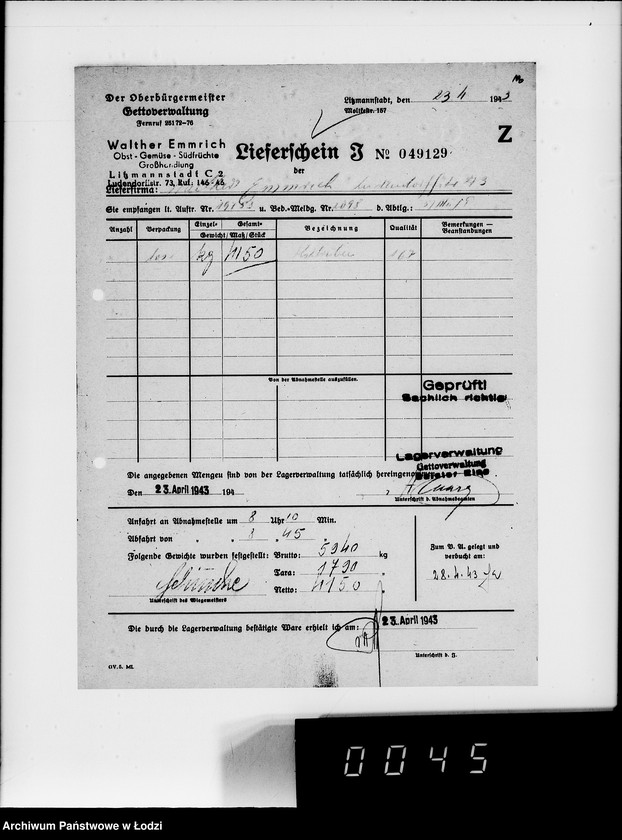 image.from.unit.number "Lebensmitteleinkauf. Aufträge, [Lieferscheinen und Rechnungen] 19751-19770"