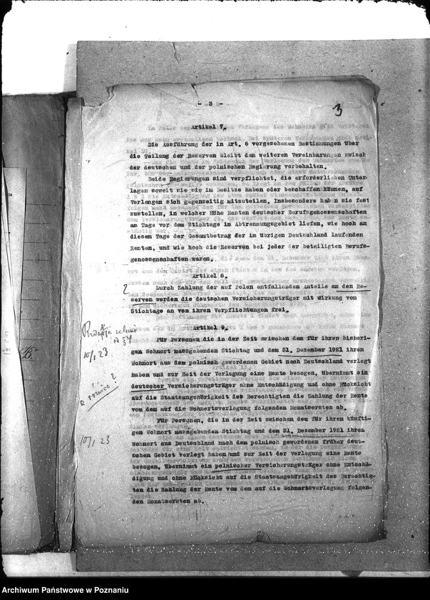 Obraz 11 z jednostki ""Arbitraż" [wedle postanowień artykuł 312 Trakt. Versalskiego materiał dot. ubezpieczeń społecznych zebrany przez ekspertów]."