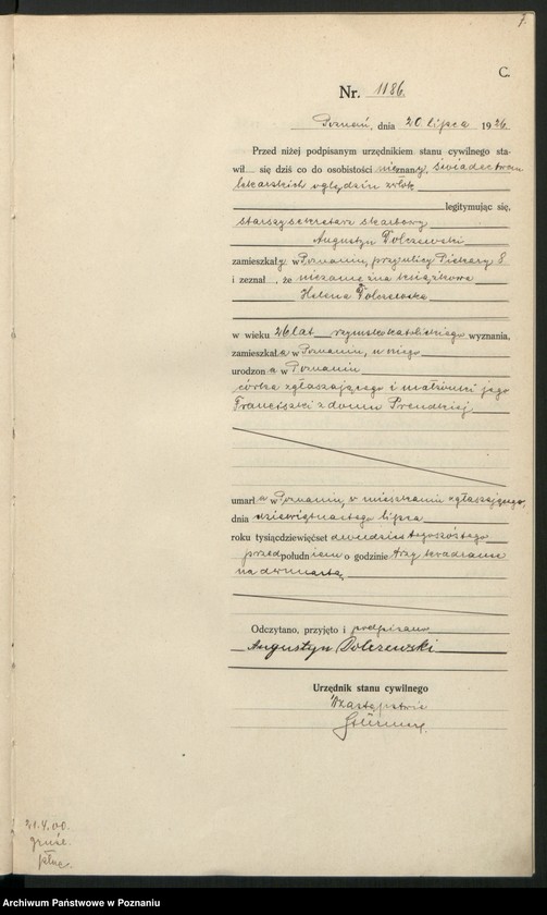 Obraz 9 z jednostki "Księga miejscowa zgonów tom III [Rejestr główny zgonów]"