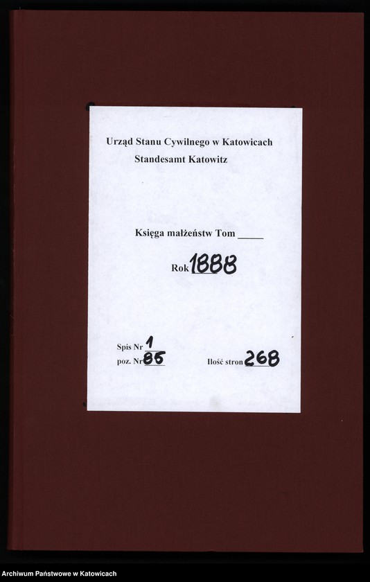 Obraz 2 z jednostki "Księga małżeństw nr 1 – 134"