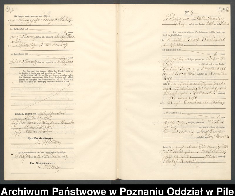 Obraz 9 z jednostki "Księga małżeństw"