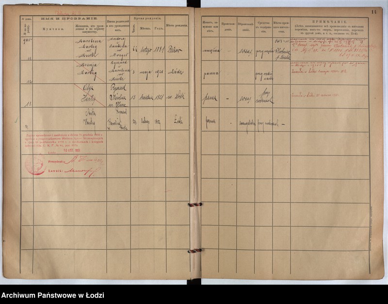 image.from.unit.number "[Księga ludności stałej m. Łodzi guberni piotrkowskiej nr domu 961z-961h]"