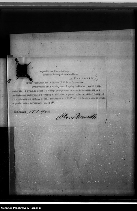 Obraz 6 z jednostki "Majątek Borowo pow. kościański własność O. Bernutha nr woj. kotła 6349"