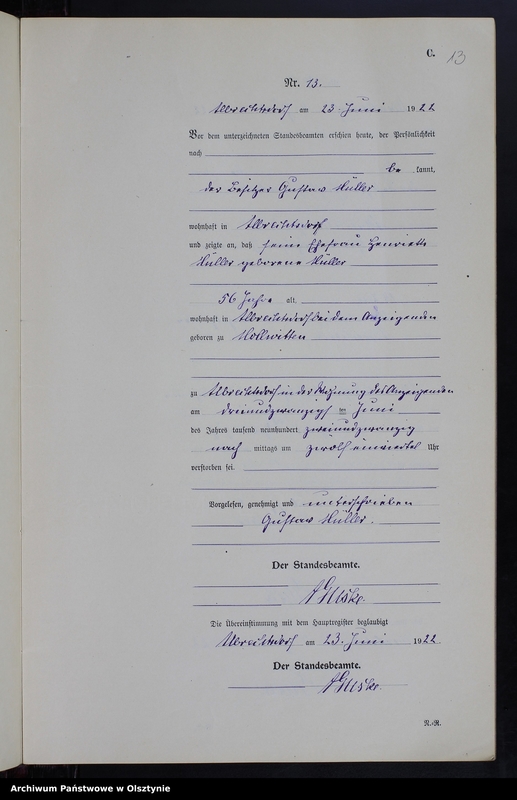 image.from.unit.number "Sterbe-Neben-Register Nr 1 - 24 [ Księga zgonów - wtóropis ]"