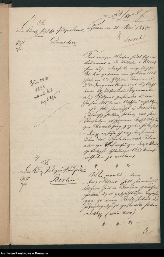 Obraz 11 z jednostki "A. betr. Wilhelm von Kleist, Lieutenant a.D."