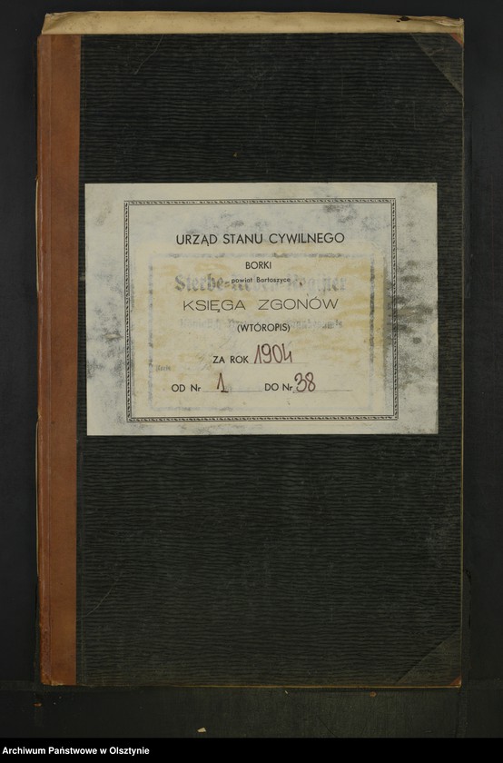 image.from.unit.number "Sterbe-Neben-Register Nr 1 - 38"