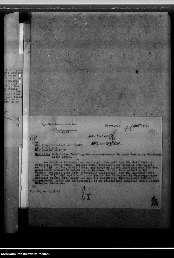 Obraz 16 z jednostki "Schulz, Richard - komisarz obwodowy"