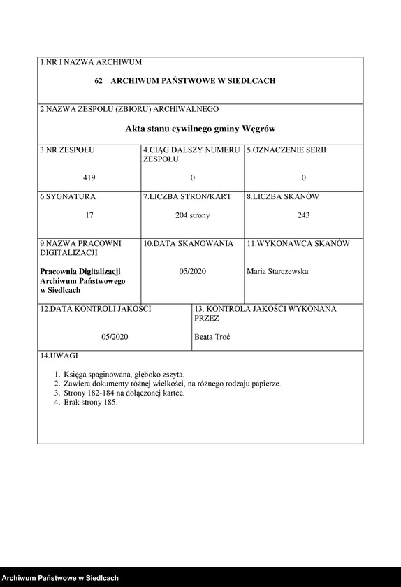 Obraz 1 z jednostki "Dowody do akt małżeństw"