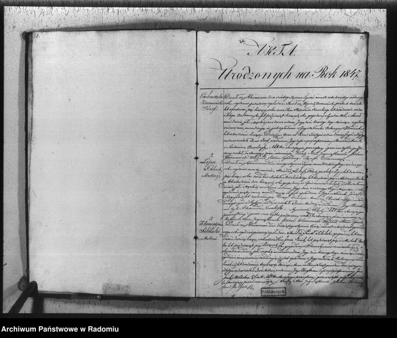 image.from.unit.number "Duplikat urodzonych, zaślubionych i zmarłych w parafii Głowaczew w 1847 roku"