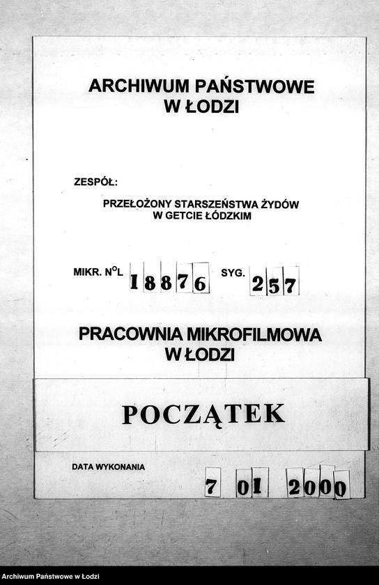 Obraz 1 z jednostki "[Podania o pracę i zasiłek pieniężny]"