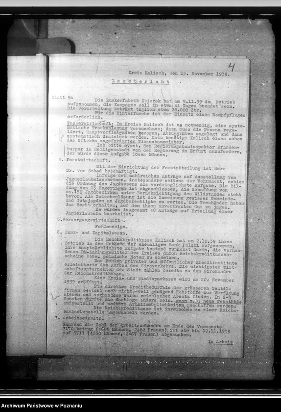 Obraz 8 z jednostki "Lageberichte aus dem Kreise Kalisch"