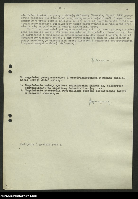 Obraz 7 z jednostki "Sekcja Skórzana WK-protokoły posiedzeń, sprawozdania"