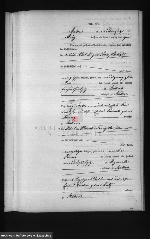 Obraz 19 z jednostki "Heiraths-Register (Neben-Register)"