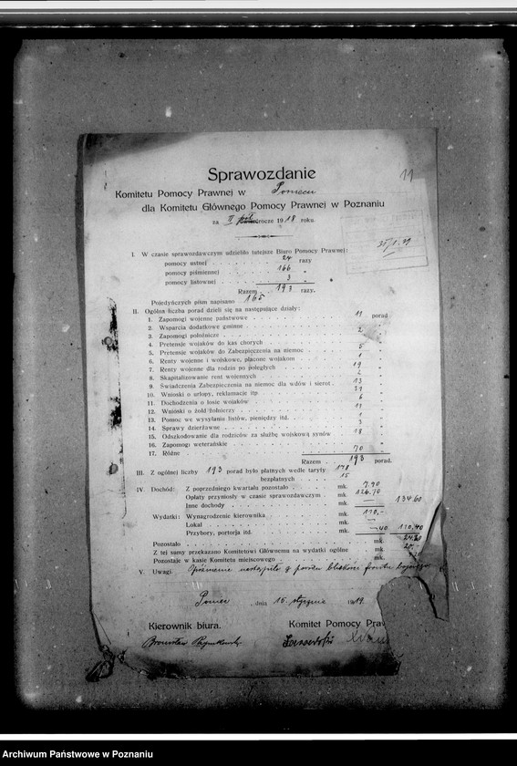 Obraz 15 z jednostki "Sprawozdania z Ponieca i Zbąszynia"