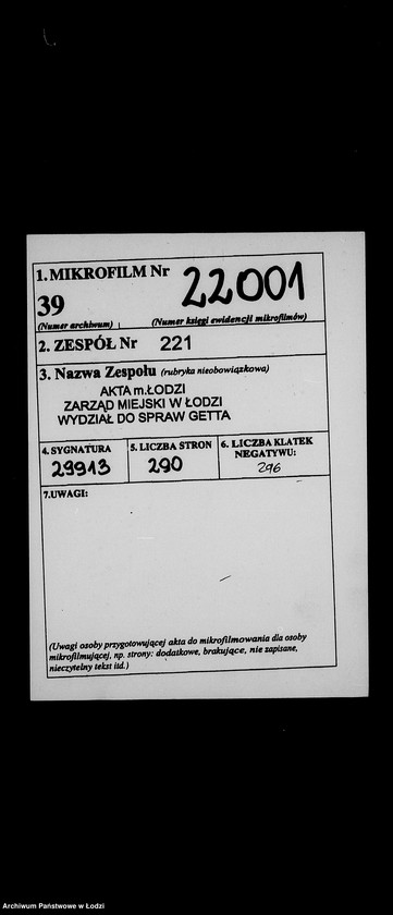 Obraz 2 z jednostki "Kripo.Unterlagen 2400-2600 [Dokumenty konfiskaty majątku ruchomego u Żydów]"