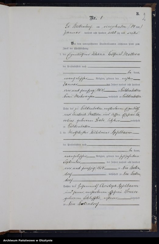 image.from.unit.number "Heiraths-Neben-Register Nr 1 - 11"