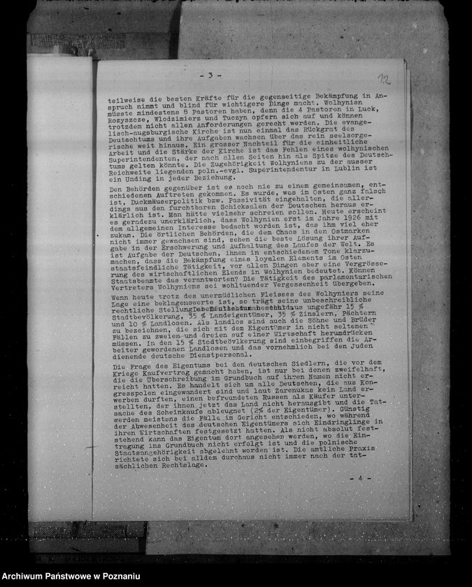 Obraz 16 z jednostki "Materiały dotyczące sytuacji Niemczyzny na Wołyniu, w Galicji i w okręgach białostockim i narewskim"