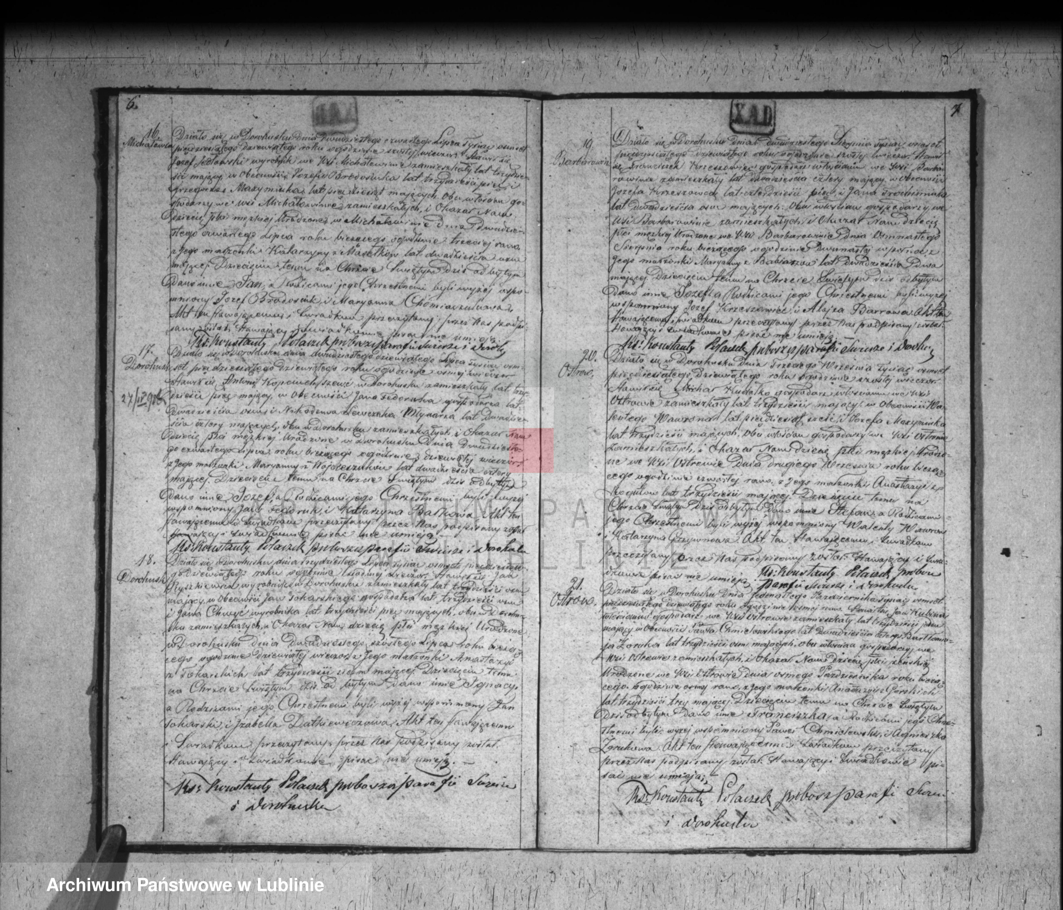 Skan z jednostki: Księga urodzeń, małżeństw i zgonów