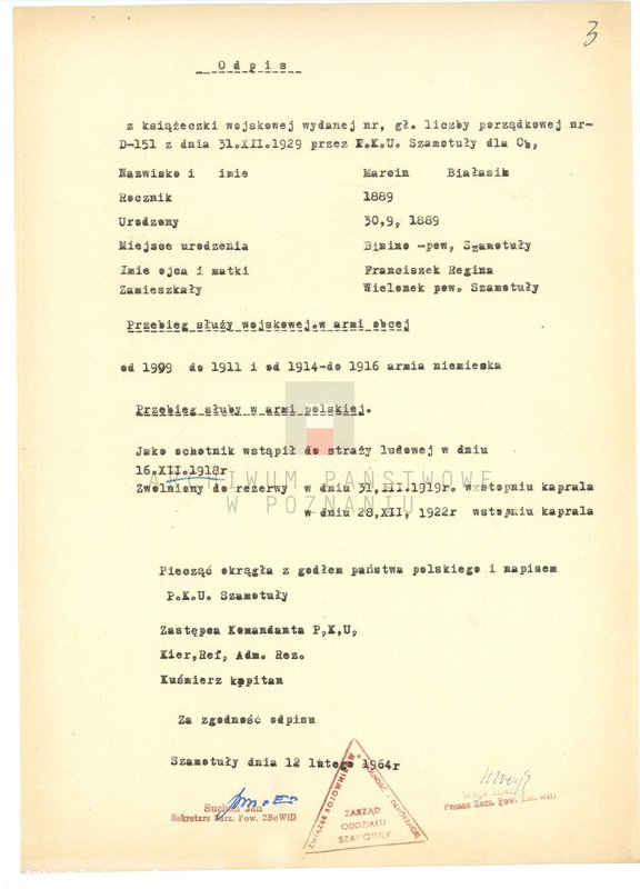 Obraz 20 z jednostki "Życiorysy powstańców wielkopolskich: B - tom lll /Białasik Marcin - Błoch Stanisław/."