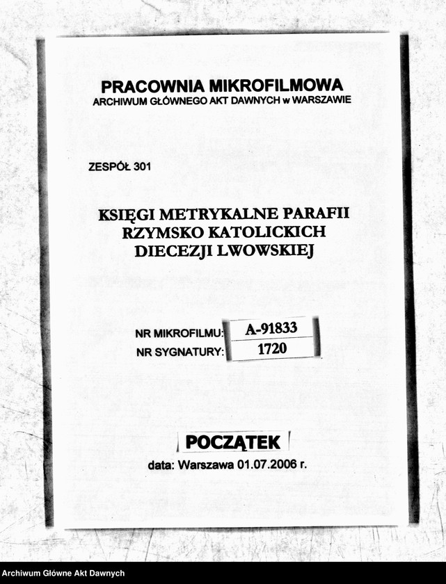 image.from.unit.number "Parafia: Jagielnica. Dekanat: Czortków. Księga metrykalna urodzeń 1784-1846, ślubów 1784-1905 i zgonów 1784 - 1885 tylko dla wsi Zabłotówka*."