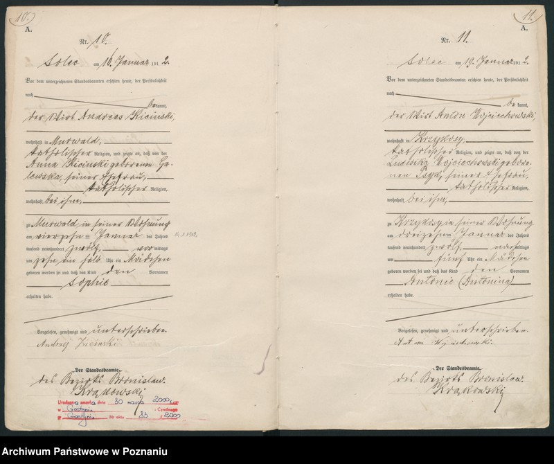 Obraz 8 z jednostki "Geburts-Haupt-Register"