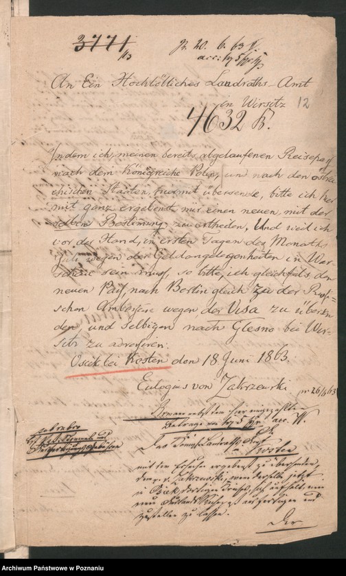 Obraz 18 z jednostki "A. betr. den Gutsbesitzer Konstantin von Zakrzewski von Tursko, Kreis Pleschew"