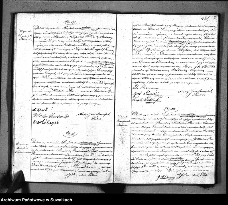 image.from.unit.number "Duplikat Aktów Stanu Cywilnego Urodziń, Małżeństw i Zejść Parafii Ewangelicko-Reformowanej Serejskiej na rok 1852"