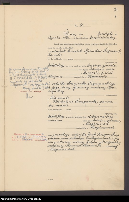 image.from.unit.number "Akta małżeństw - pierwopis nr 1-71"